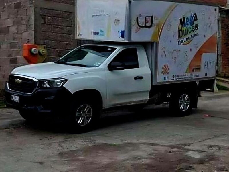 Camioneta repartidora que atropelló a un menor en La Piedad