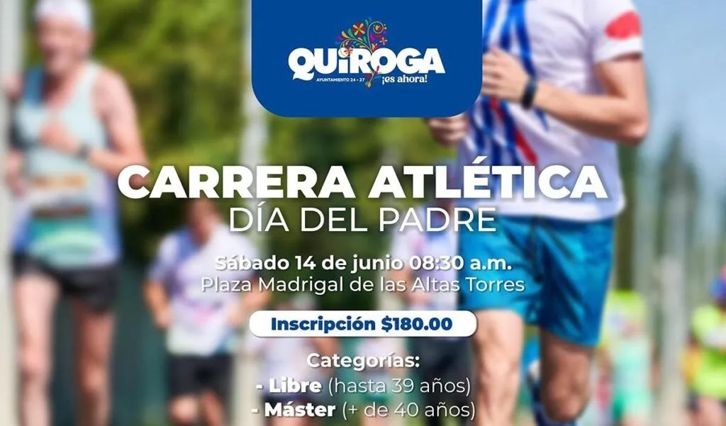 Celebrará Gobierno de Quiroga el Día del Padre con carrera atlética