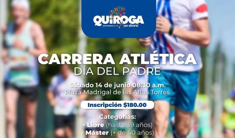 Celebrará Gobierno de Quiroga el Día del Padre con carrera atlética