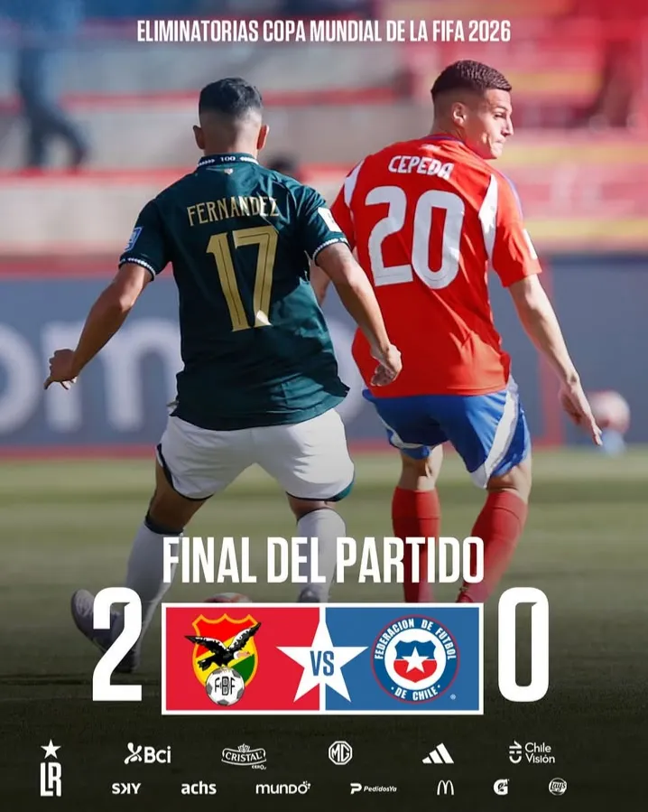 Chile tocó fondo: Bolivia lo remata y lo deja fuera del Mundial 2026-1