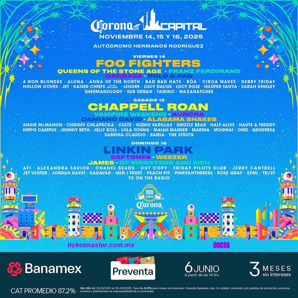 Corona Capital 2025 revela su cartel oficial