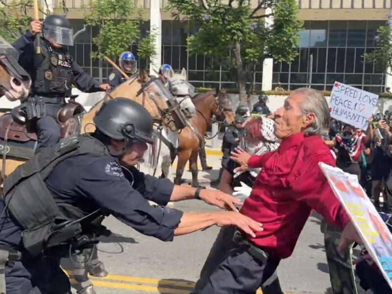 Decenas de personas son detenidas en protestas contra Trump en EE. UU.