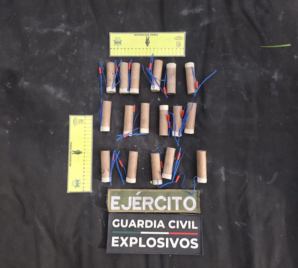 Desactivan 17 artefactos explosivos de pirotecnia en Uruapan