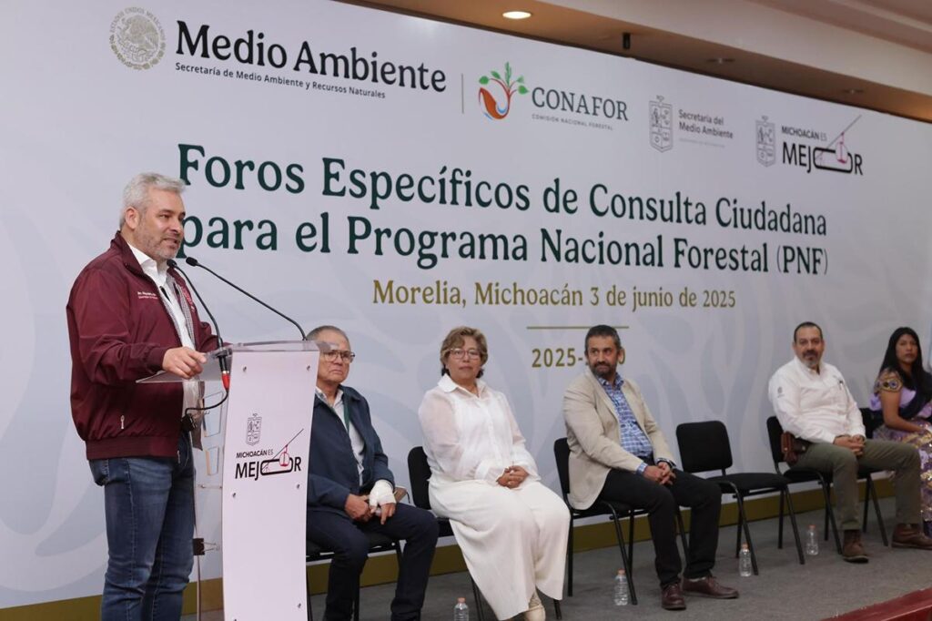 desde Michoacán se construye el Programa Nacional Forestal