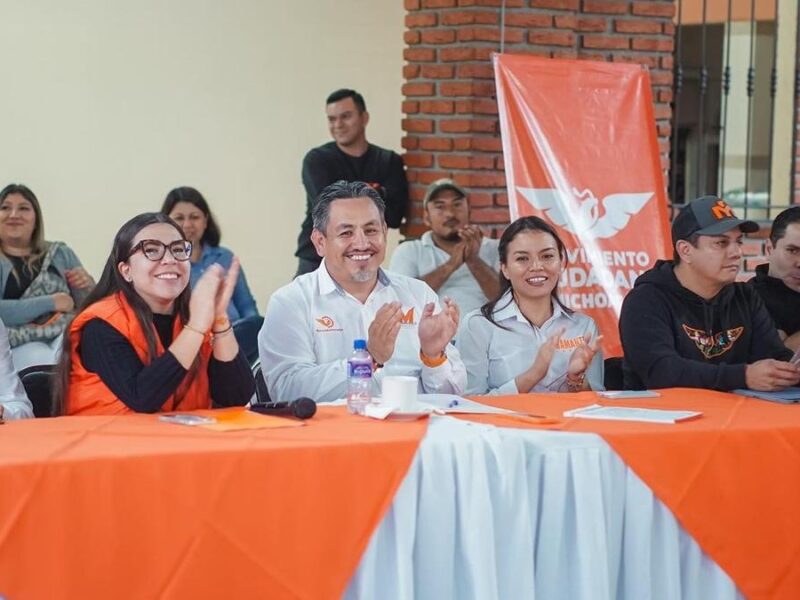 Desde Uruapan, Víctor Manríquez reafirma que Movimiento Ciudadano es la fuerza política que más crece