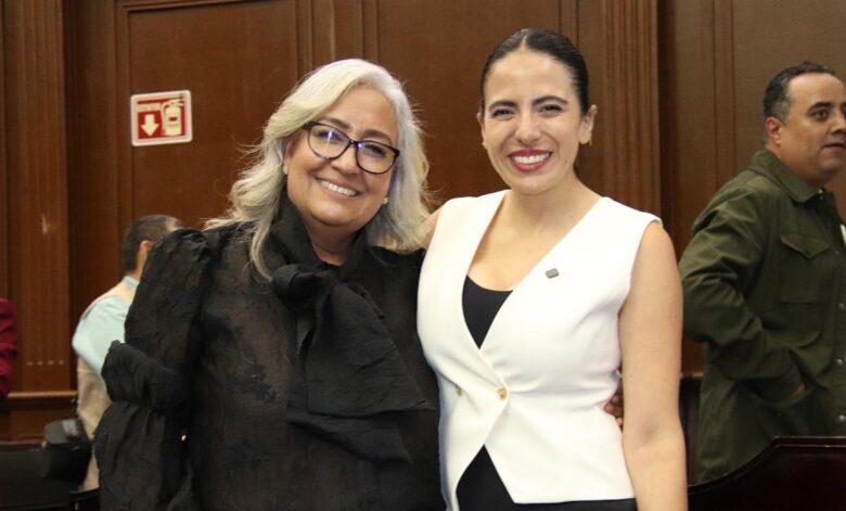 Emma Rivera respalda llegada de Giulianna Bugarini a la Mesa Directiva del Congreso de Michoacán
