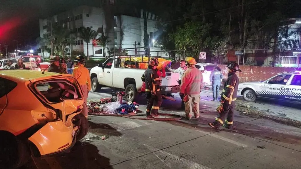 En dos accidentes ocurridos en Morelia cuatro personas resultaron con lesiones