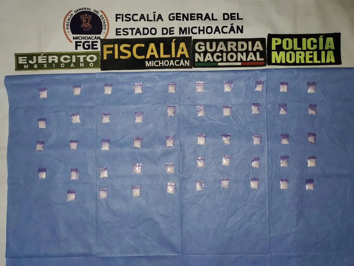 En Pátzcuaro y Morelia, asegura FGE más de 2 mil dosis de narcóticos