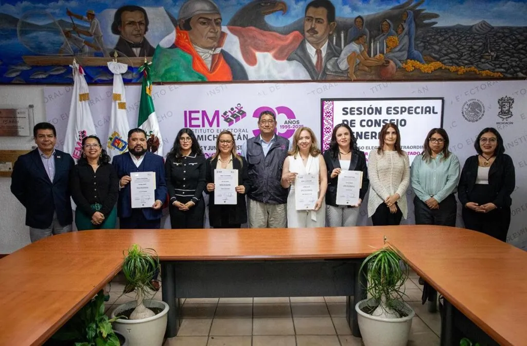 Entrega el IEM constancias de mayoría a Magistraturas de Disciplina Judicial, Penales y Juzgados Laborales