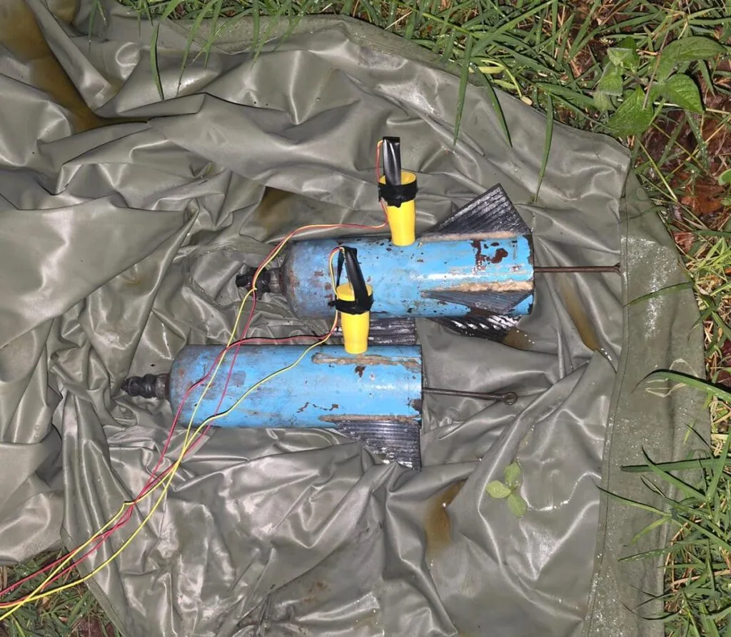 Explosivos improvisados encontrados en Juárez