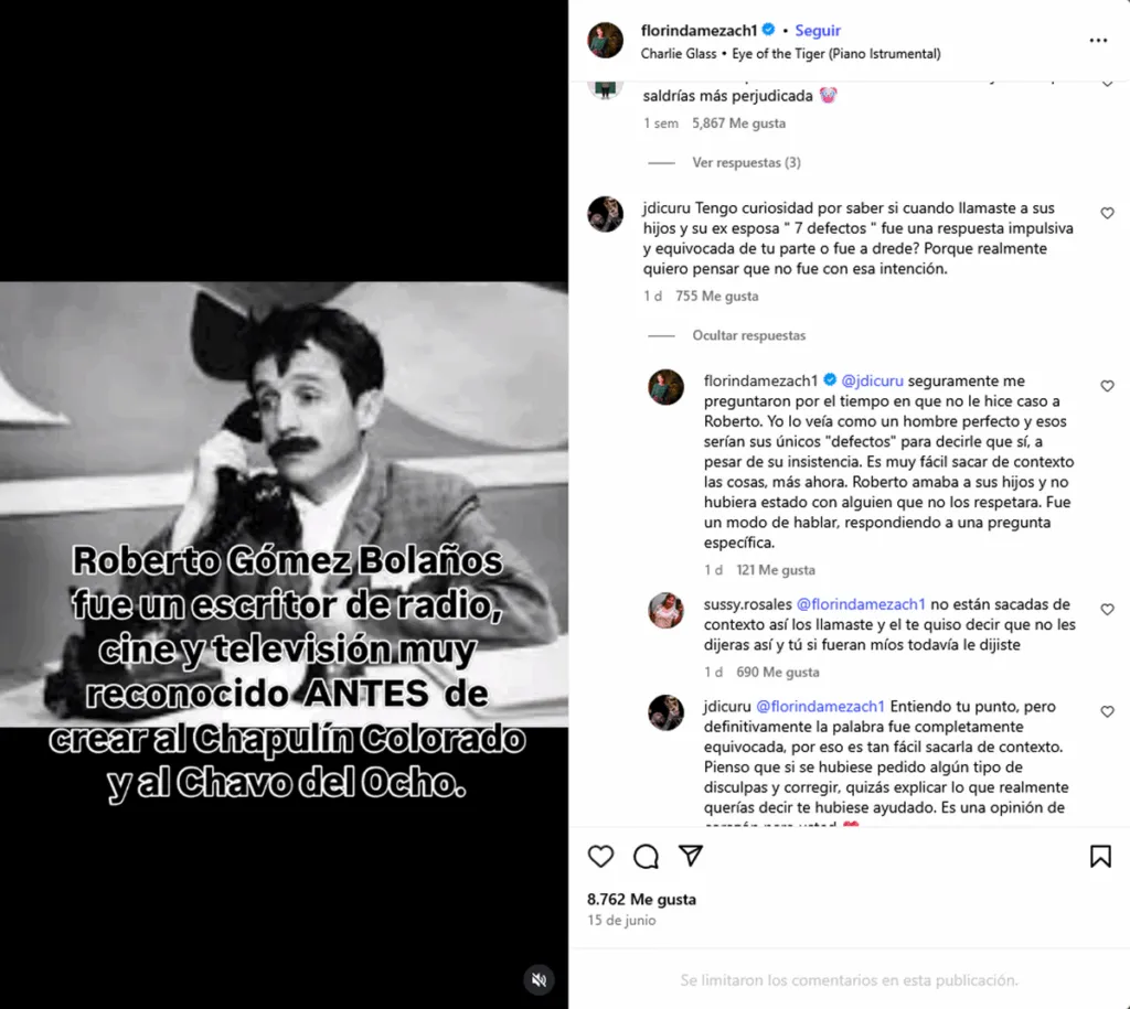 Florinda Meza se defiende y aclara por qué dijo que los hijos de ‘Chespirito’ eran sus “únicos defectos”-3