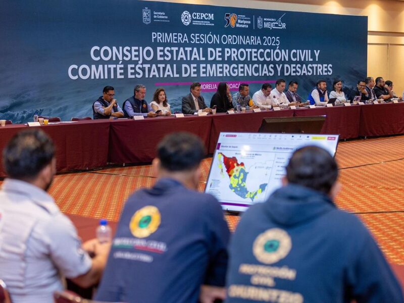 Gobierno de Michoacán instala Comité Estatal de Emergencias ante temporada de lluvias y ciclones