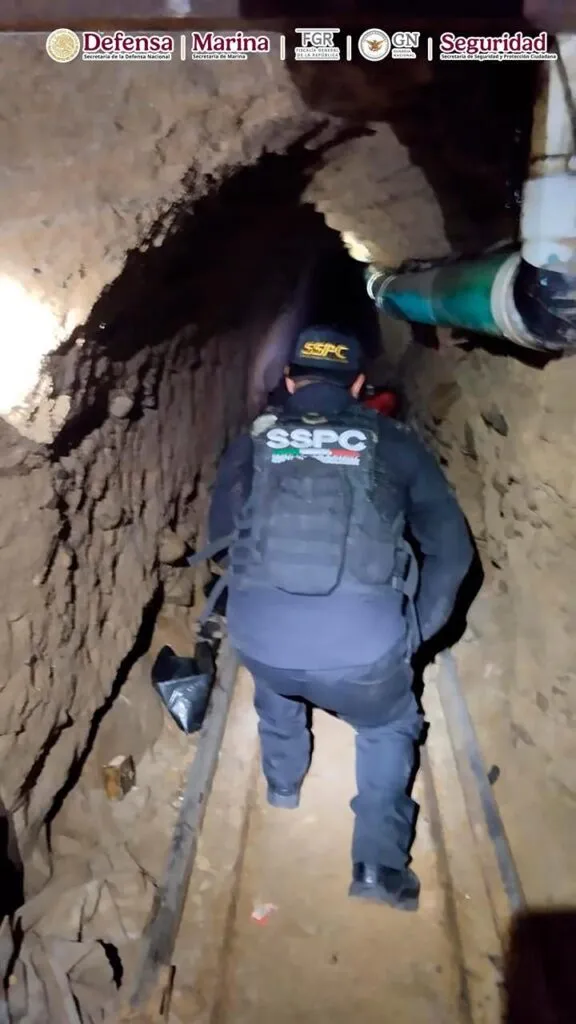 Hallan en Tijuana narcotúnel de 600 metros de largo-2