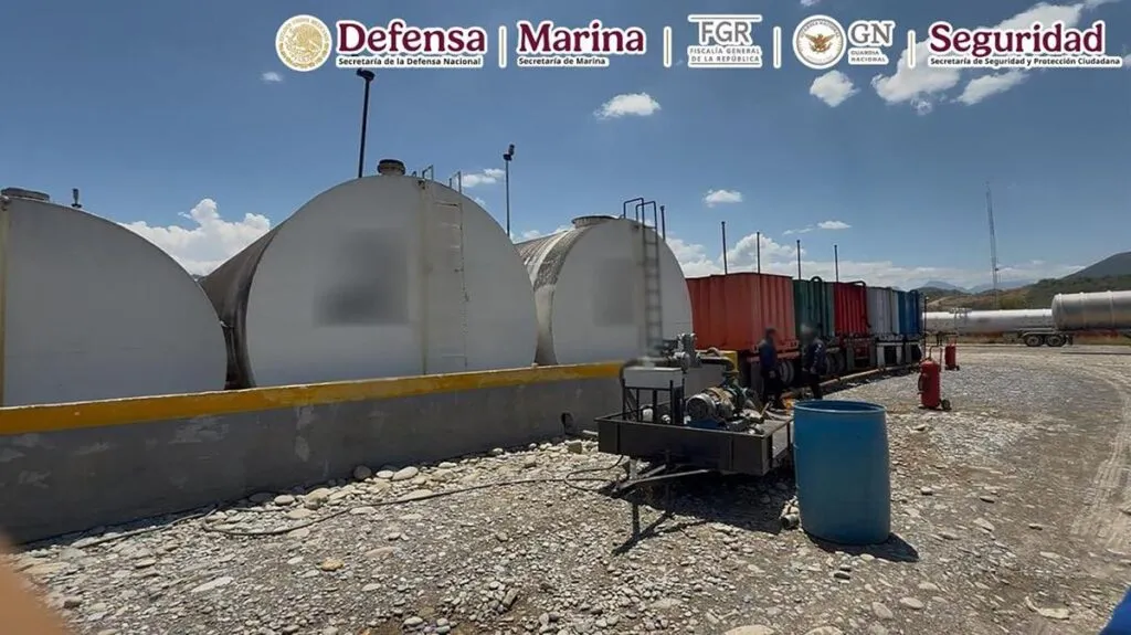 Harfuch anuncia el decomiso de más de un millón de combustible robado en Nuevo León-1
