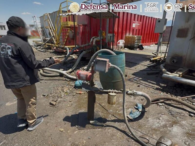 Harfuch anuncia el decomiso de más de un millón de combustible robado en Nuevo León