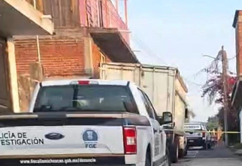 Hombre es asesinado en ataque armado a balazos en Uruapan