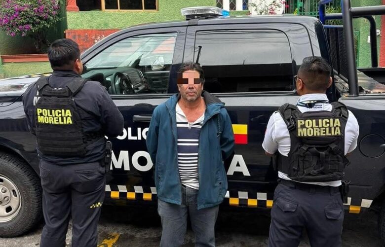 Hombre fue detenido con arma de fuego en Morelia