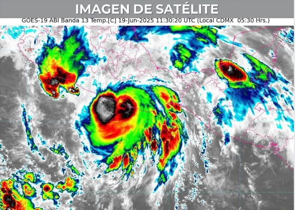 huracán ‘Erick’ se degrada a categoría 1, ocasionará lluvias