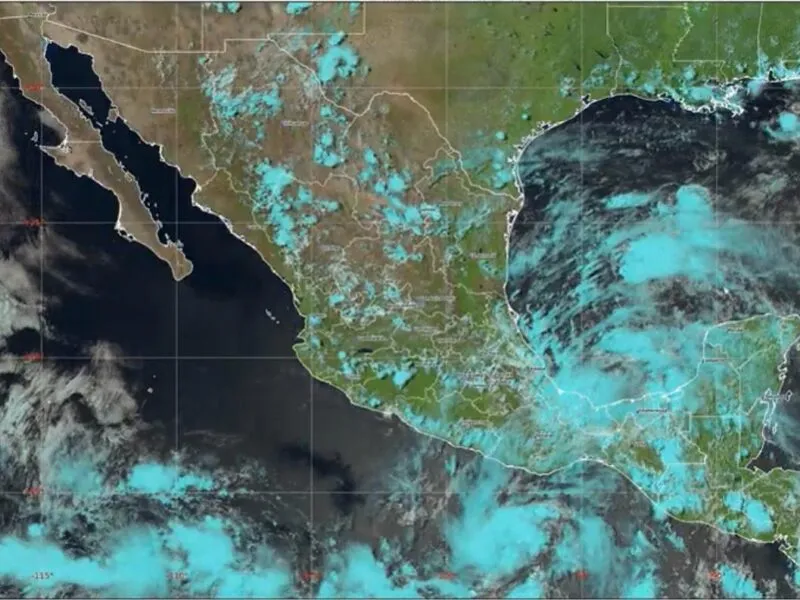 Imagen satelital de depresión tropical dos