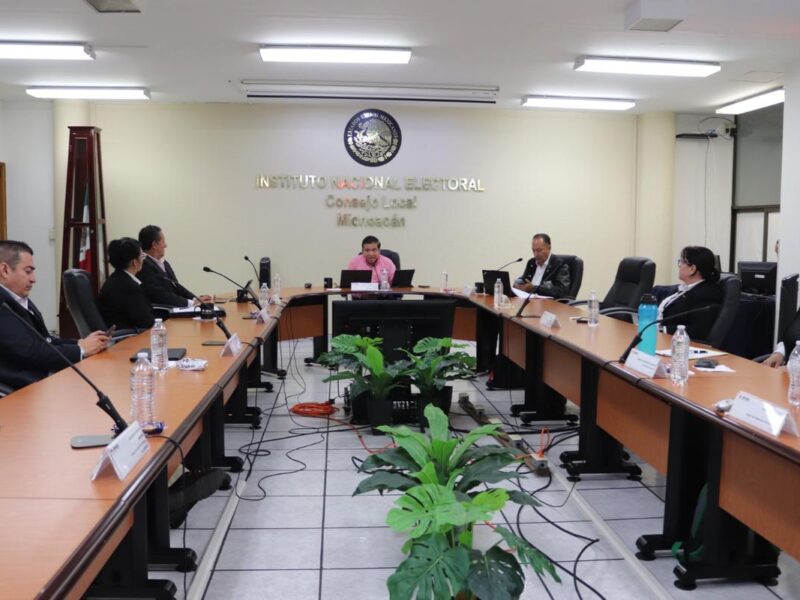 Instala INE Michoacán sesión permanente para los cómputos electorales