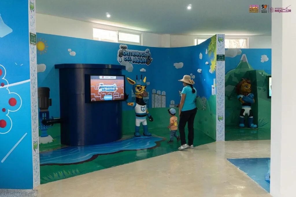 Kiosko en el museo interactivo del agua en michoacán