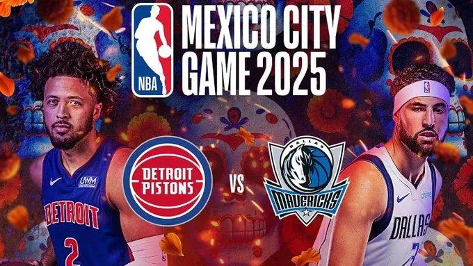 La NBA vuelve a México con el duelo entre Detroit Pistons vs Dallas Mavericks