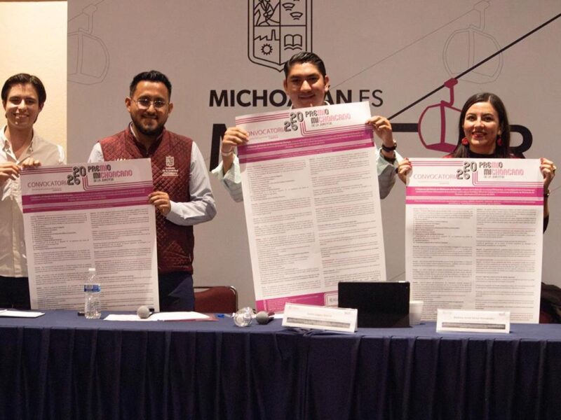 Lanzan convocatoria para el Premio Michoacano de la Juventud