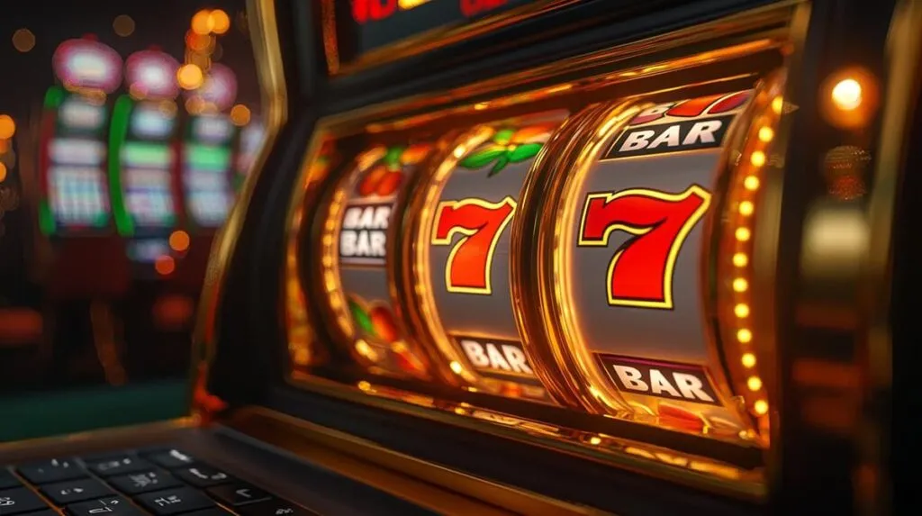 Máquina tragamonedas en casino digital