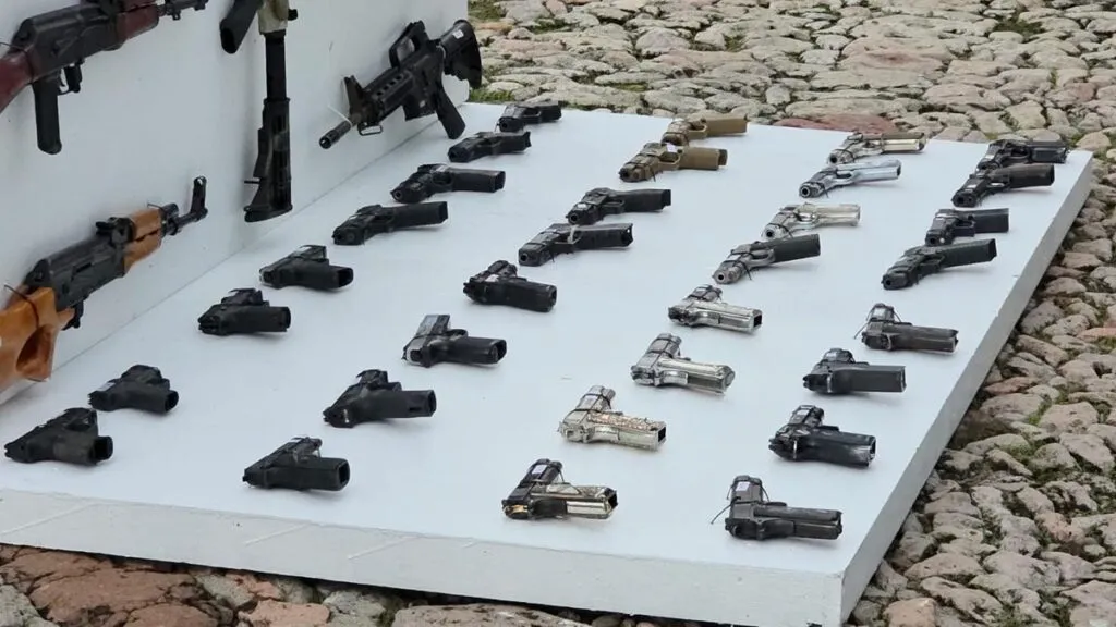 Más de 400 armas fueron destruidas en la XXI Zona Militar