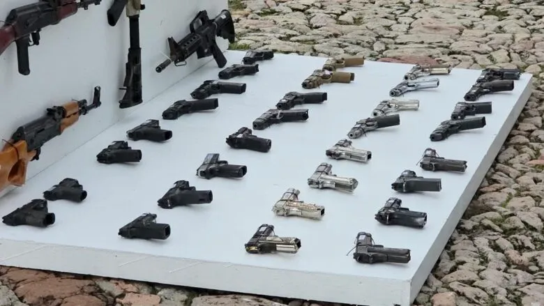 Más de 400 armas fueron destruidas en la XXI Zona Militar