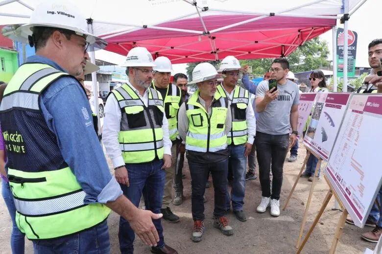 Paso superior la Hielera en Uruapan registra avance del 55%