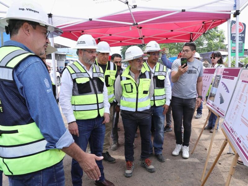 Paso superior la Hielera en Uruapan registra avance del 55%