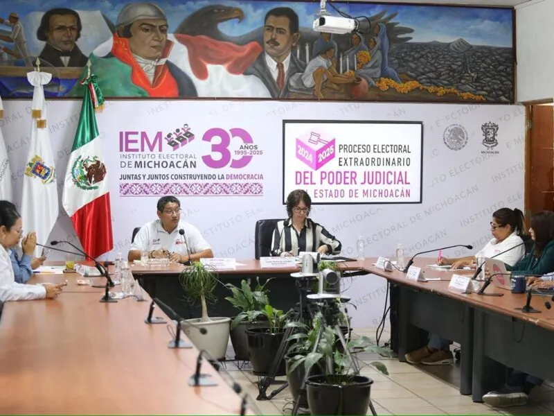 Presenta IEM avance del cómputo de la elección del Poder Judicial de Michoacán