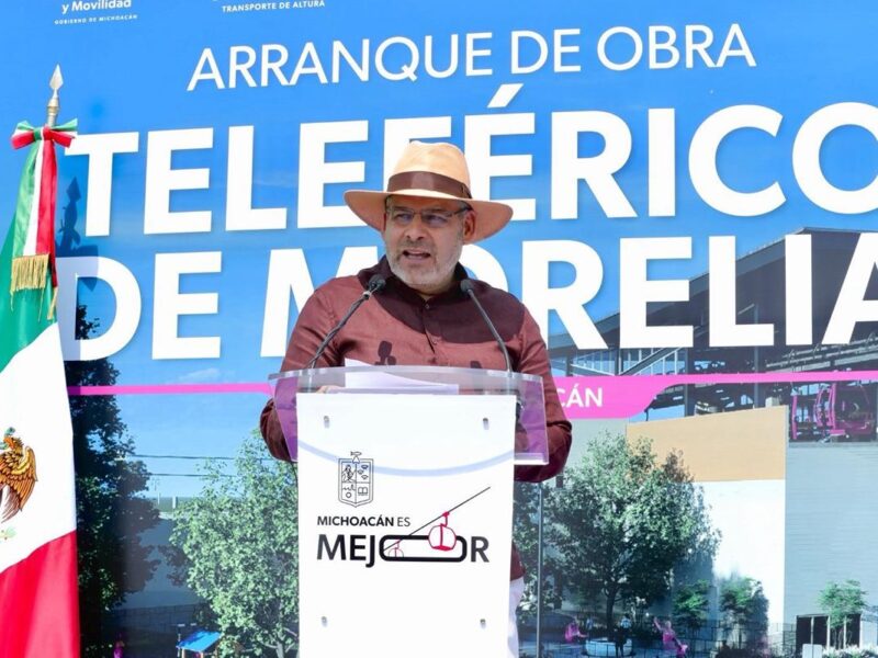 Rápidos, ecológicos, económicos y seguros, así serán los teleféricos de Morelia y Uruapan: Bedolla
