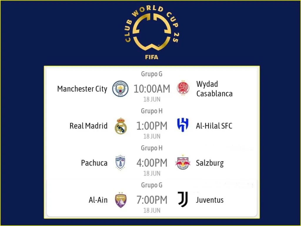 Real Madrid y Pachuca debutan en Mundial de Clubes 2025