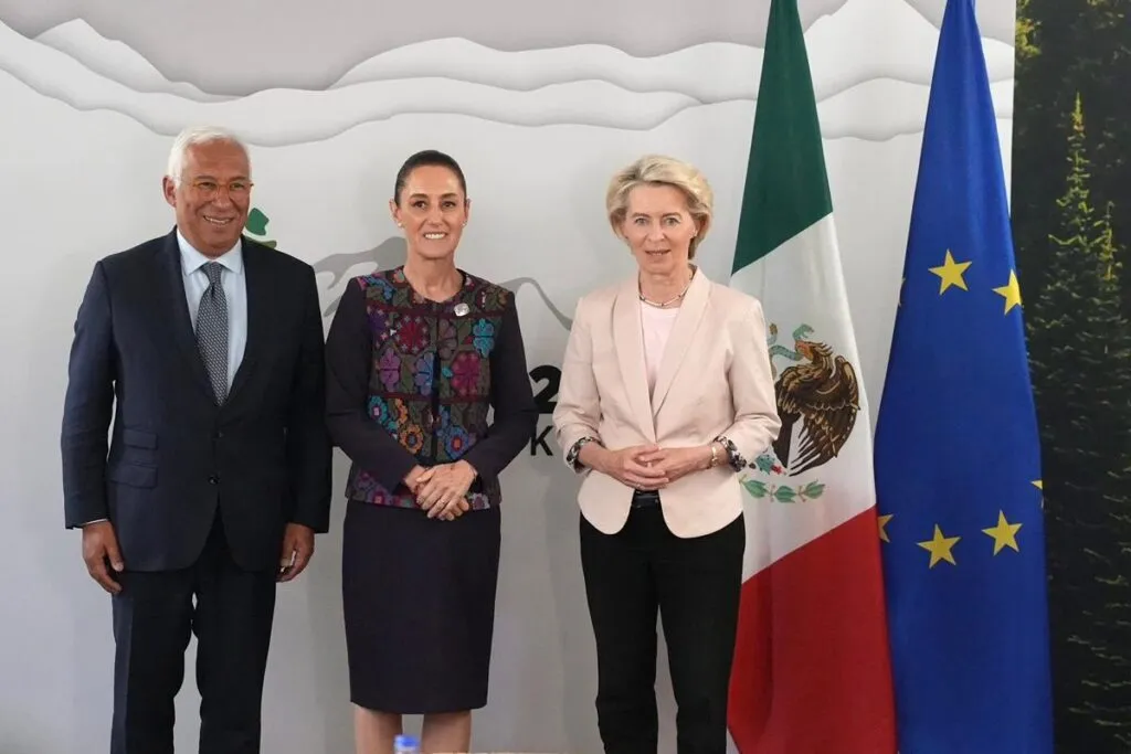 Se reúne Sheinbaum con dirigentes del Consejo Europeo y Comisión Europea-1