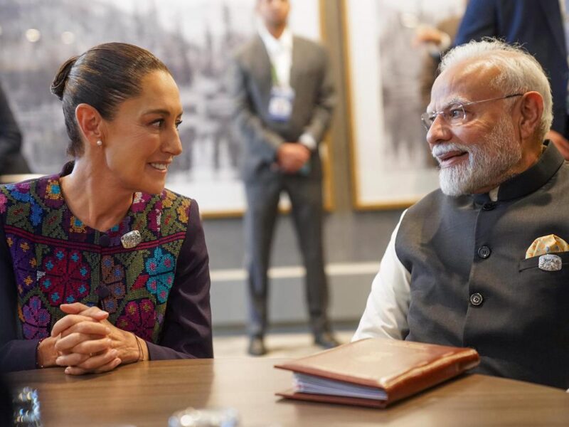 Se reúne Sheinbaum con primer ministro de India; abordan fortalecer la cooperación México en comercio y ciencia