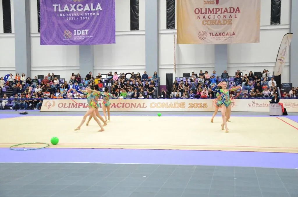 selección mexicana de gimnasia rítmica juvenil deslumbra en Tlaxcala-1