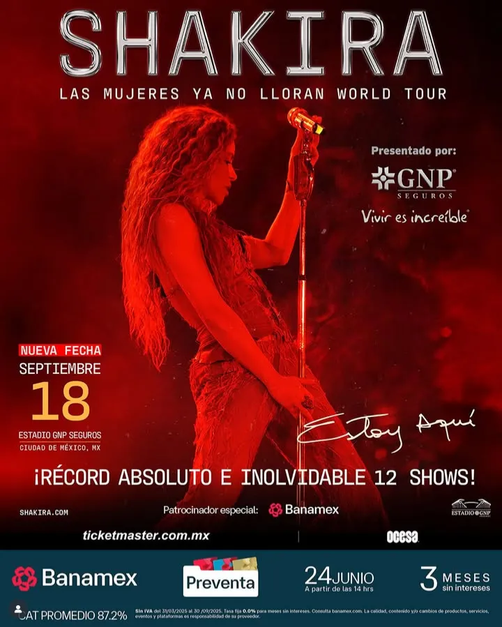 Shakira sigue facturando a lo grande en México