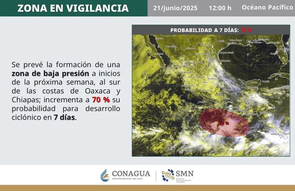 SMN prevé formación de nuevo ciclón en los próximos días; probabilidad aumenta a 60%-1