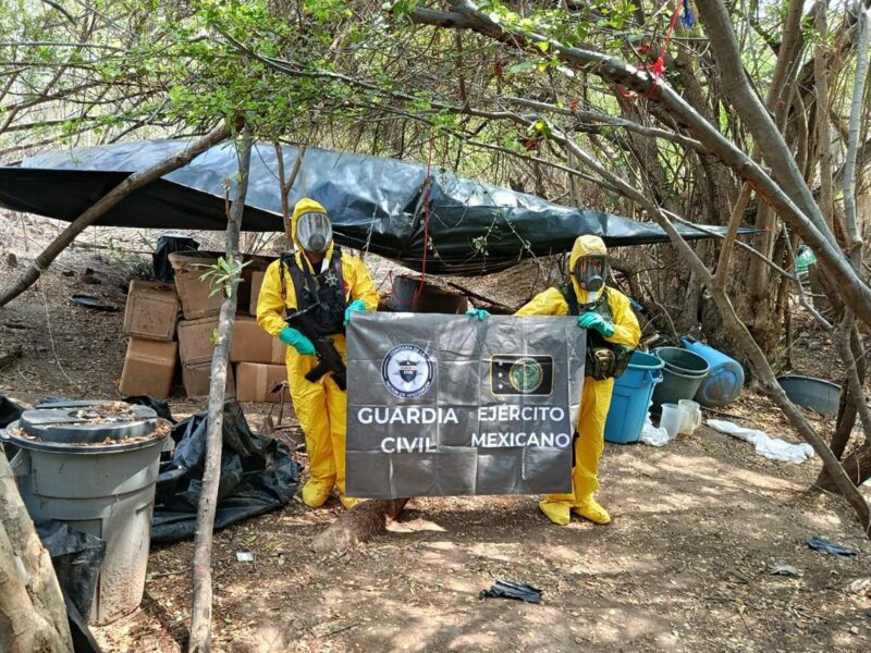 SSP y Defensa desmantelan laboratorio de drogas en Arteaga