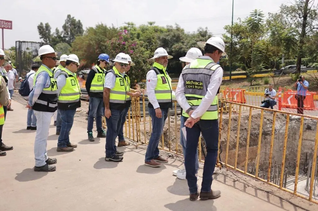Supervisa Bedolla obra del distribuidor de la salida a Pátzcuaro; beneficiará a más de 250 mil habitantes-2