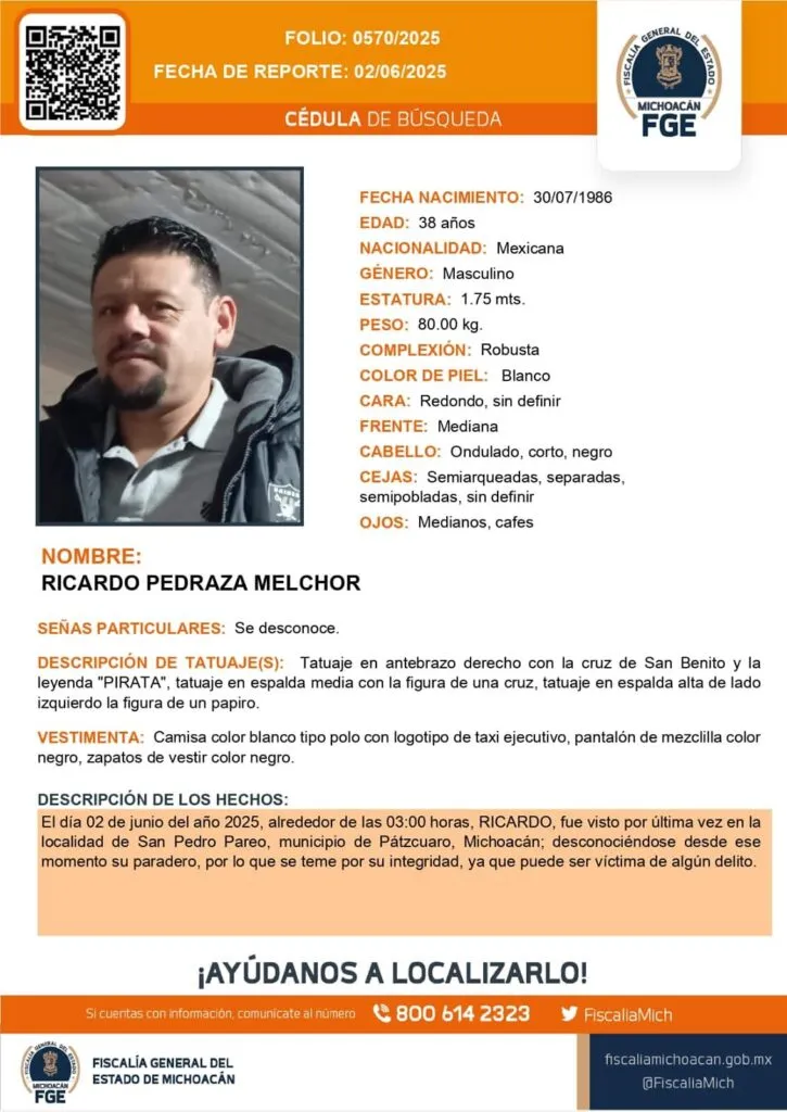 transportistas exigen aparición de compañero desaparecido en Pátztcuaro