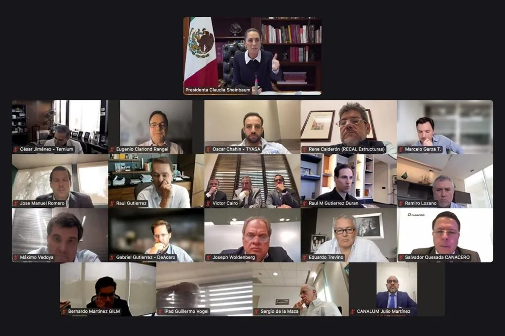Tras aumento de arancel al acero y aluminio, Sheinbaum se reúne con empresarios del ramo-1