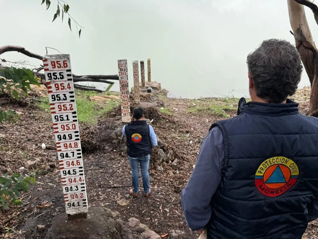 Vigila PC Morelia niveles de presa de Cointzio ante lluvias