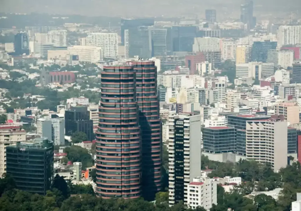 Vista aérea de torres en Polanco