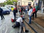 Choque entre camioneta y motocicleta deja 2 heridos en el Centro de Morelia