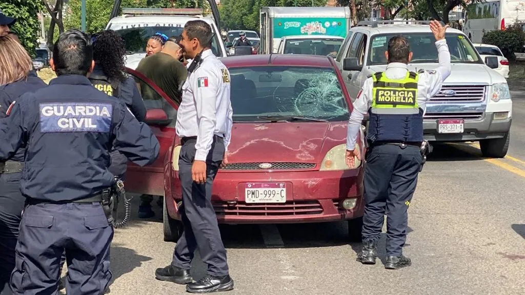 Accidente en Morelia deja a una mujer lesionada-1
