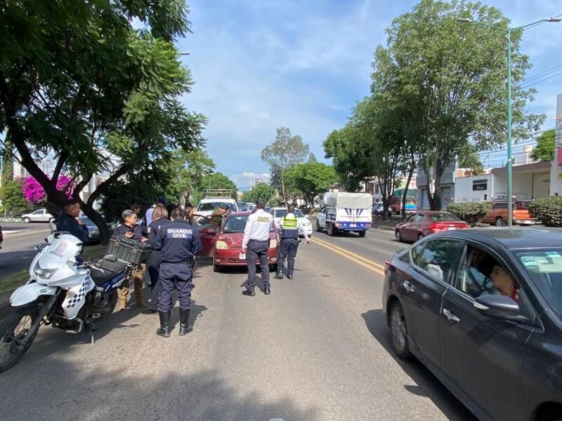 Accidente en Morelia deja a una mujer lesionada