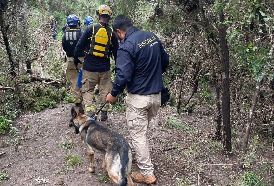 Agentes de Unidad Canina FGE Michoacán